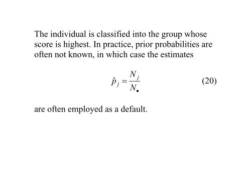 Discriminant Analysis - Statpower