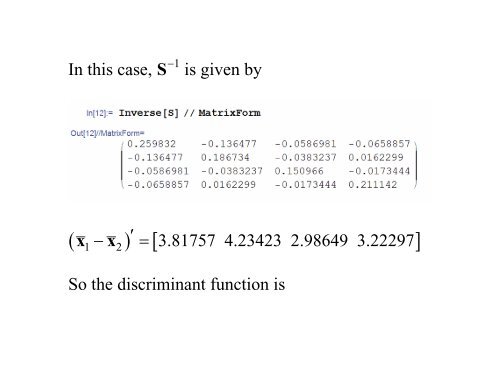 Discriminant Analysis - Statpower