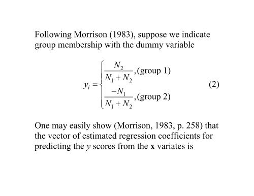 Discriminant Analysis - Statpower