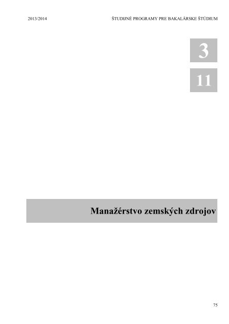 KatalÃ³g Å¡tudijnÃ½ch programov Fakulty BERG pre akademickÃ½ rok ...