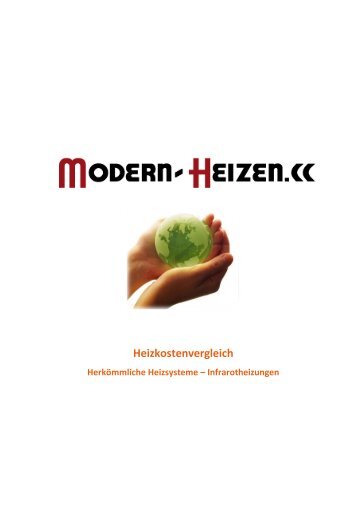 Anmerkungen zum Heizkostenvergleich - MODERN-HEIZEN.CC