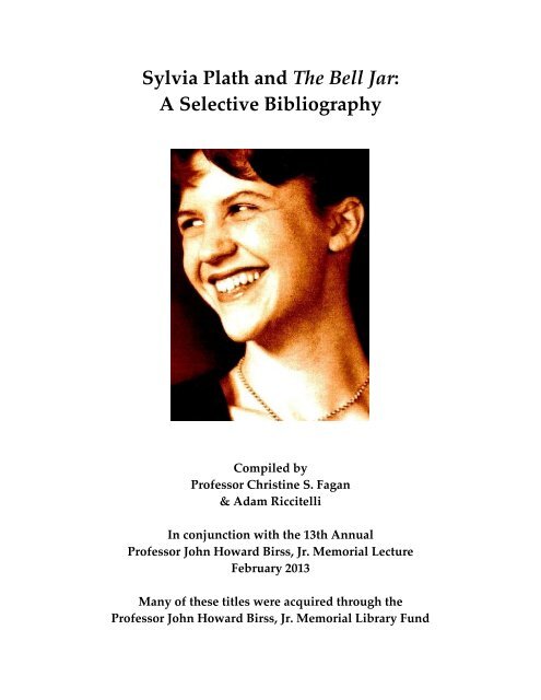 Sylvia Plath and The Bell Jar: A Selective Bibliography