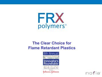 Marc Lebel, FRX Polymers - Green Chemistry & Commerce Council