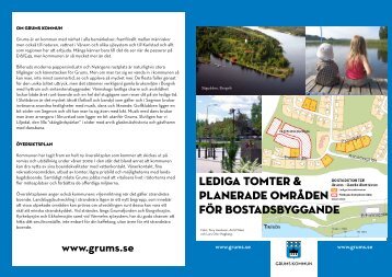 Lediga Tomter & planerade områden För bostadsbyggande www ...