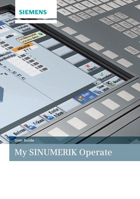 Download My SINUMERIK Operate - CNC4you - Siemens