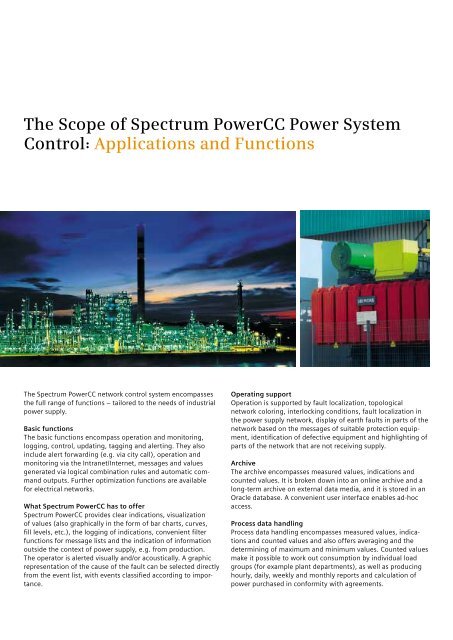 Spectrum PowerCC Energy Control - Siemens