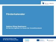 Förderkalender - EU Service-Agentur