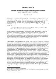 Chapitre/Chapter 16 Pacifisme et antimilitarisme ... - UC San Diego