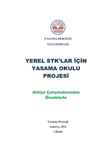 Yerel STK'lar için Yasama Okulu Projesi Kitapçığı - Yasama Derneği