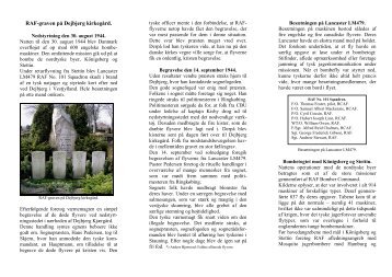 folderen Flyvergraven pÃ¥ Dejbjerg kirkegÃ¥rd - AirmenDK Allied ...