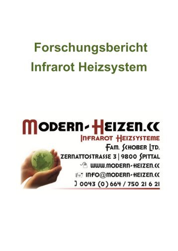 Forschungsbericht Infrarot Heizsystem - modern-heizen.cc