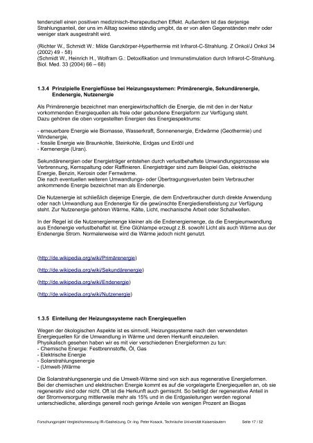 Forschungsbericht Infrarot Heizsystem - modern-heizen.cc