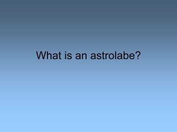 What is an astrolabe.pdf