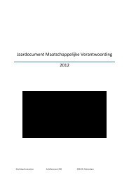 Jaardocument Maatschappelijke Verantwoording 2012 - Stichting ...