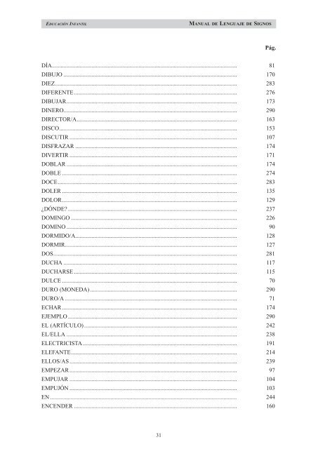 Manual de Lenguaje de Signos. Educación Infantil - Departamento ...