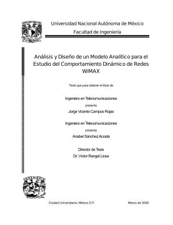 AnÃ¡lisis y DiseÃ±o de un Modelo AnalÃ­tico para el Estudio ... - UNAM