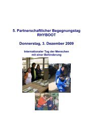 5. Partnerschaftlicher Begegnungstag ... - Verein RHYBOOT