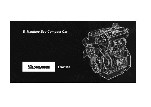 Ersatzteilkatalog E. Manthey Eco Compact Car LDW 502