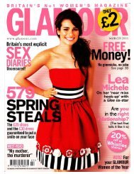 Glamour UK Feb Cover Story - Arianne Cohen