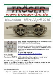 Neuheiten März / April 2010 www.troeger-2m.de - Tröger