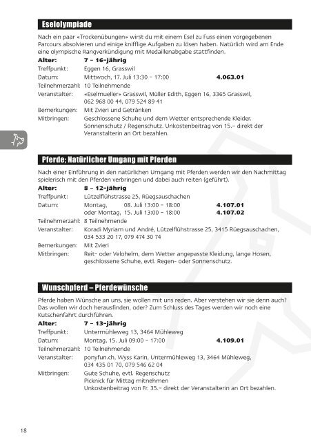 Gesamtes Programm - Burgdorfer Ferienpass