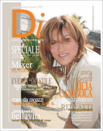 LICIA CANIGOLA by Donna Impresa Magazine n.4 2007
