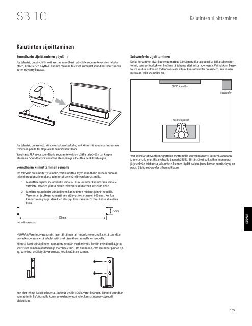 Soundbar-kaiutinjÃ¤rjestelmÃ¤ - Harman Kardon