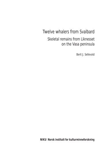 Twelve whalers from Svalbard - NIKU