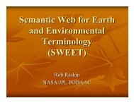 Semantic Web for Earth and Environmental Terminology (SWEET)