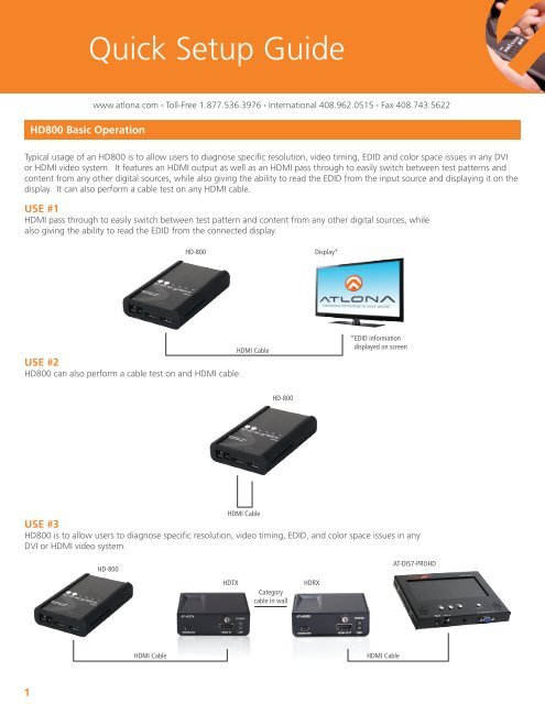 Atlona HDMI Troubleshooting Guide