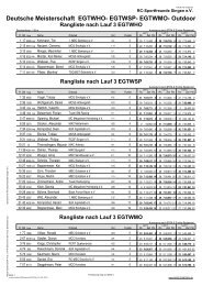 Ranglisre nach 3. Vorlauf DM EGTW - Live-Timing ** Race-Control ...