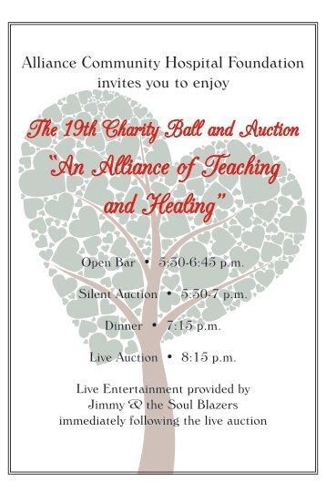 The 19th Charity Ball And Auction - Alliance Community Hospital