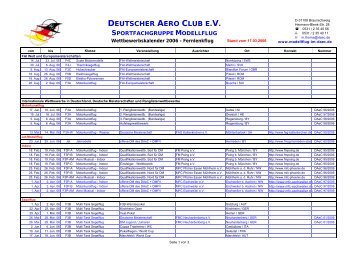 deutscher aero club e.v. sportfachgruppe modellflug - DAeC