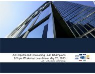 A3 Reports - Lean Construction Institute