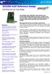 SCR200-VoIP Reference Design - SPiDCOM Technologies