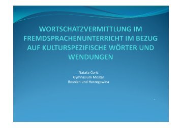 Natasa Ćorić - Sektion B6: Wortschatz und mentales Lexikon