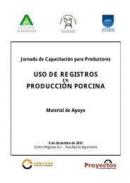 Uso de registros produccion porcina