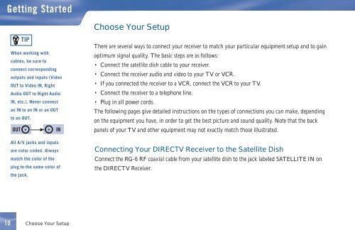 DIRECTV® Receiver User Guide (D11) - DBSInstall.com