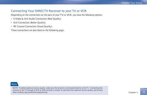 DIRECTV® Receiver User Guide (D11) - DBSInstall.com