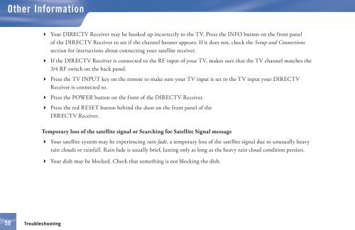 DIRECTV® Receiver User Guide (D11) - DBSInstall.com