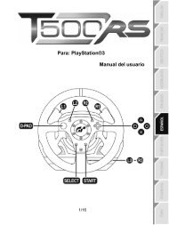 Thrustmaster Manual del usuario - PlayStation