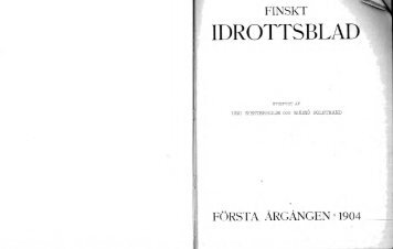 finskt idrottsblad - Urheilumuseo