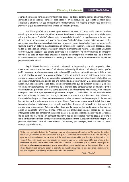 Tema 2: La posibilidad del conocimiento - inicio