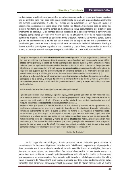 Tema 2: La posibilidad del conocimiento - inicio