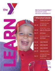 Y Afterschool Calendar - YMCA of Greater Williamson County