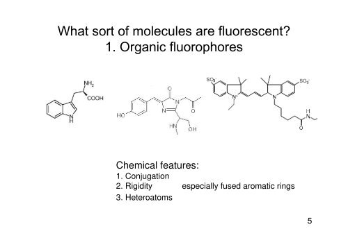 Fluorescent Dyes and Proteins - Department of Biochemistry