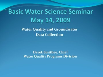 Water Quality & Groundwater Data Collection [pdf]
