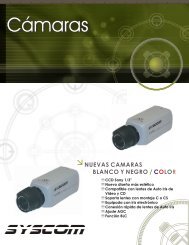 BROCHURE CAMARAS SYSCOM