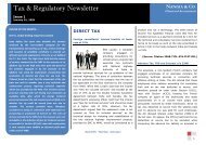 Tax & Regulatory Newsletter - Nangia & Co