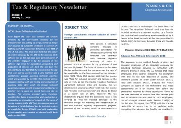 Tax & Regulatory Newsletter - Nangia & Co